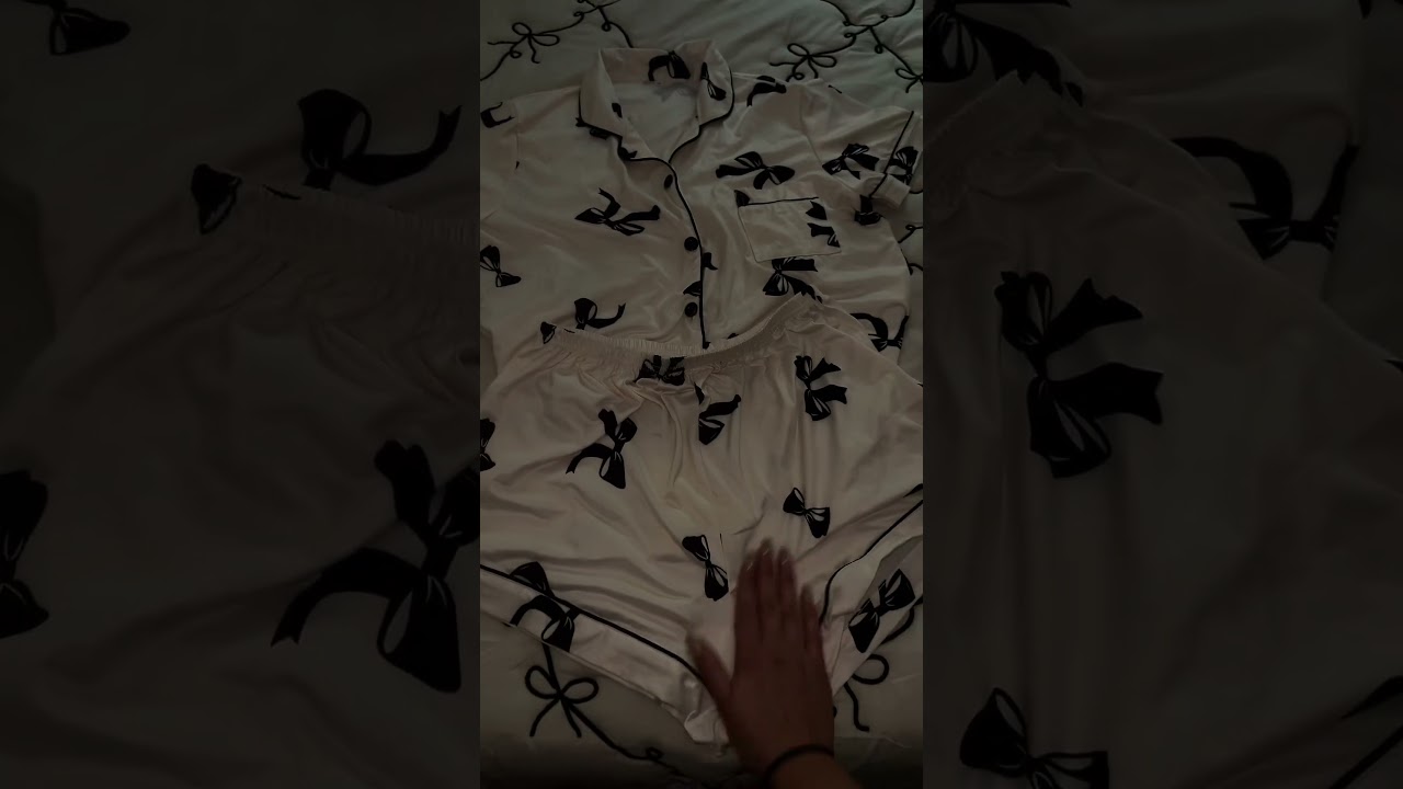 Cute Bow Pajama Set Reveal: Cozy Nightwear Fashion