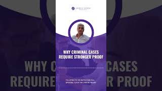 Why Criminal Cases Require Stronger Proof