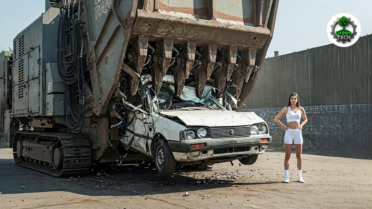 Extreme Dangerous Wood Chipper & Shredder Demolitions: Crushing Everything in Sight! #32