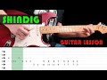 Shindig  guitar lesson with tabs  the shadows