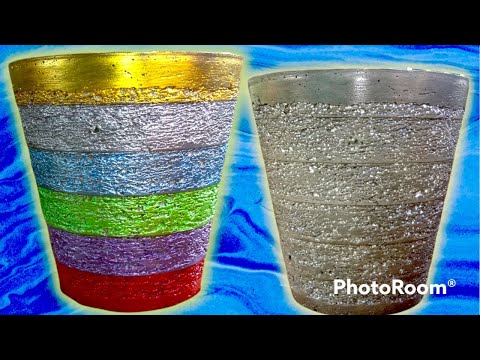 How to make a cement cement pot Beautiful cement pot