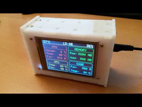PC monitoring LCD (esp8266, ILI9341)