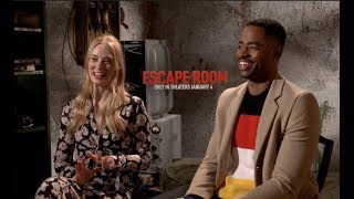 ESCAPE ROOM MOVIE STARS JAY ELLIS & DEBORAH ANN WOLL BREAK DOWN WHAT YOU NEED TO SURVIVE