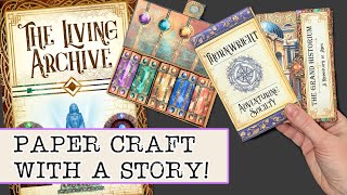 Paper Crafting Kit with Story | Beginner Friendly Tutorial Junk Journal Style | The Living Archive