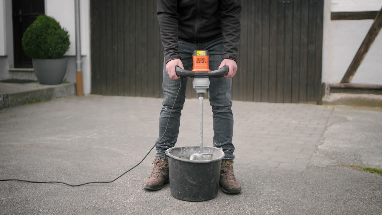 ATIKA RL 1600 G Handrührgerät – 1600W, 230V, Inkl. Gegenläufigem Rührquirl, Mörtelrührer Profi
