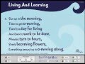 Living and learning  words on screen original