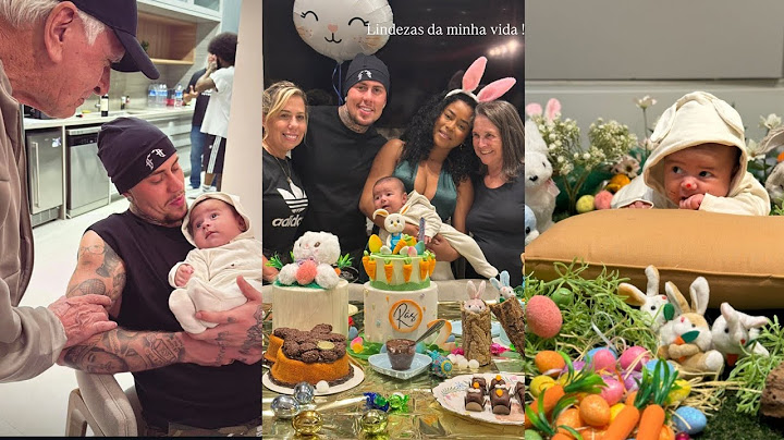 MC Daniel e a noiva Lorena Maria comemorando a primeira Páscoa e o mês Versário do filho Rás