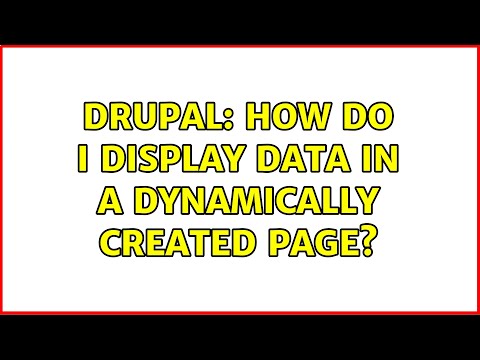 Drupal: How do