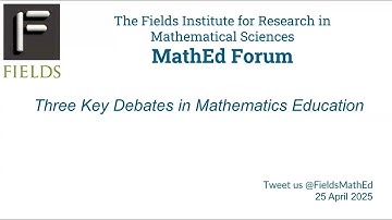 MathEd Forum - Apr 26, 2025: Debate 1