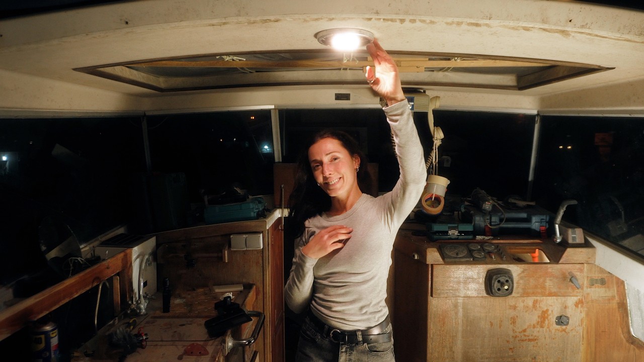 ⁣First Light on My Abandoned Boat in Years