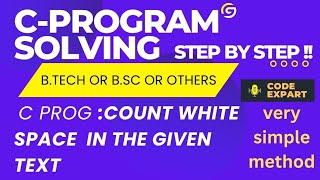 Count White Space In The Given String Or Text In C Programming