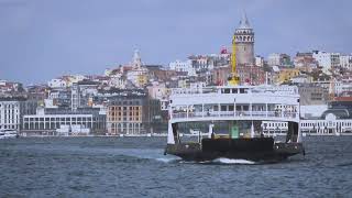 Arabalı Vapur/Türkiye-İstanbul  (Car Ferry) | 4K Stock Footage