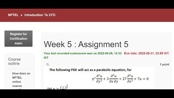 🔥💥WEEK 5💥🔥INTRODUCTION TO CFD  ASSIGNMENT SOLUTION💥💥