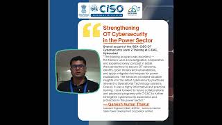 Cyber Protection for Hydropower Systems | SSO India | ISEA_CISO Training