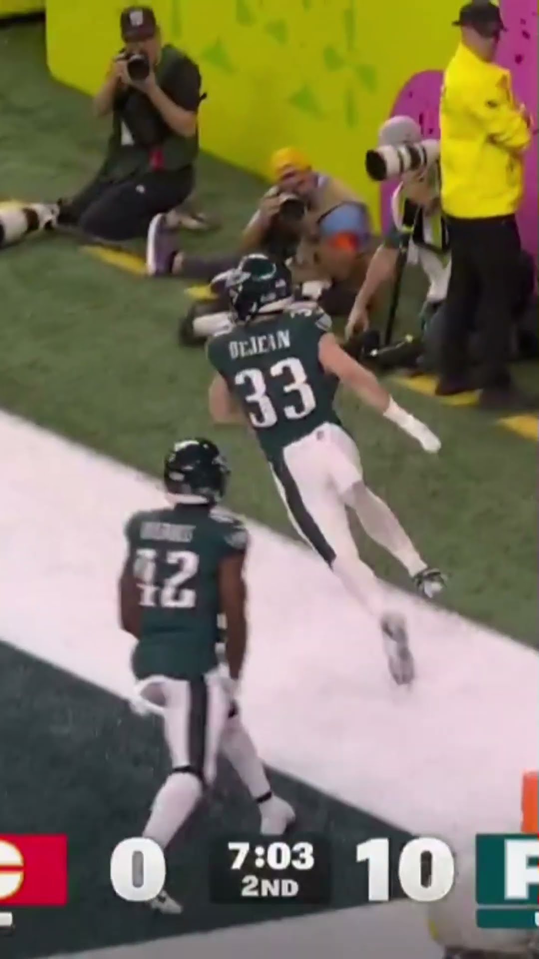 BIRTHDAY BOY COOPER DEJEAN PICK 6 LETS FREAKING GO!!! ?? Eagles vs Chiefs Super Bowl Highlights