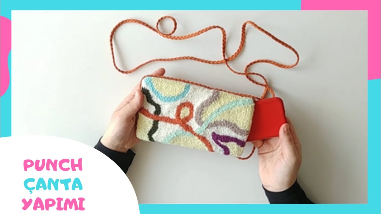 PUNCH ÇANTA YAPIMI | PUNCH NEEDLE | ÇANTA YAPIMI | KENDİN YAP || DIY || PUNCHTAN ÇANTA NASIL YAPILIR