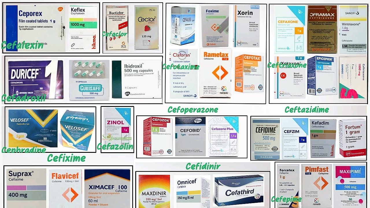 في 5 دقايق إعرف كل الأسماء التجارية لعيلة الـ Cephalosporins في السوق المصري