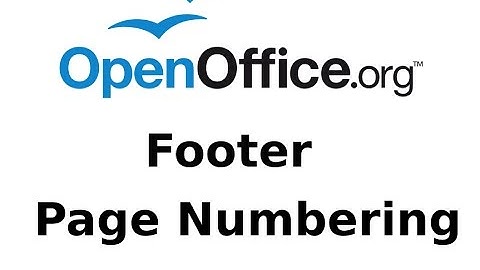 Add Simple Page Numbering in Footer OpenOffice Writer Tutorial