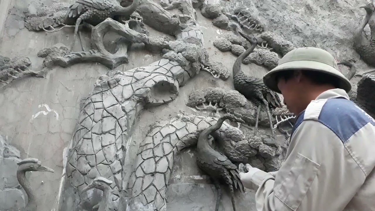 Hướng dẫn đắp tùng hạc kênh bong.