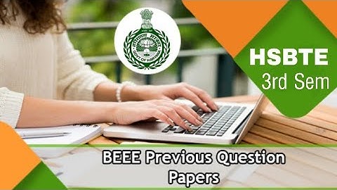 HSBTE -  BEEE Previous Questions Paper / Mech.Engg.3rd Sem