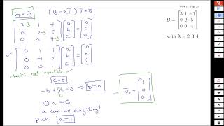 Week11 Page24 Computing Eigenvectors 3x3