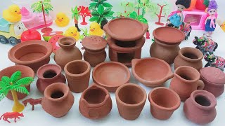 Miniature Kitchen Set Unboxing | Terracotta Clay Kitchen Set | Mud Pot Kitchen set | Mud Pot Vessels