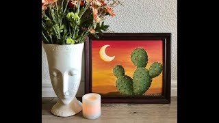 Cactus Sunset Painting Lesson with Victoria Gobel