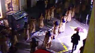 Miercoles Santo 2007: Via Crucis bajo una intensa lluvia.