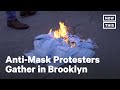 Anti-Mask Protesters Burn Face Masks in New York | NowThis