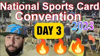 Day 3 National Sports Card Show Chicago 2023 Walking The Floor and Showing Cards 🔥🔥