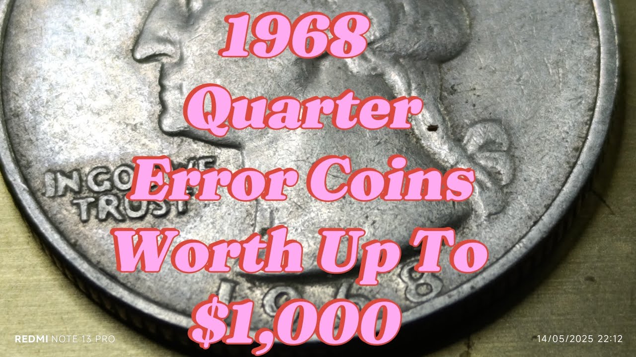 1968 Quarter Error Coins Worth Up To $1,000 – Check Your Change! 