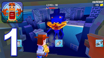 Toy Monster: Giant Shooting - Gameplay Walkthrough Part 1 - Helicopter Monster Game (iOS, Android)