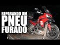 Reparando um pneu furado - SEM CÂMARA