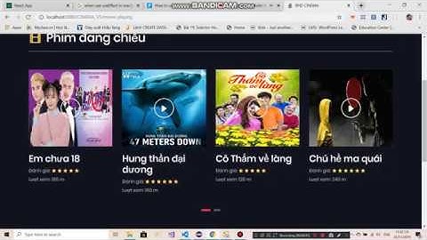 Demo web xem phim ngôn ngữ java sử dụng framework Spring MVC