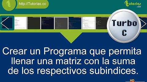arrays – turbo C (matriz suma de subindices)