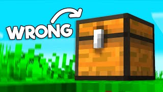 Minecraft: You use Chests WRONG :(