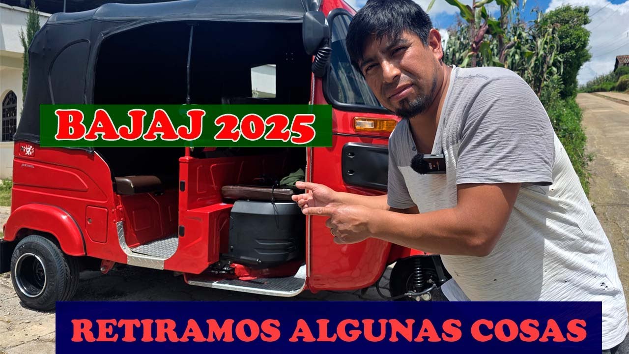 Mototaxi Bajaj modelo 2025. Le cortamos los asientos @Abimaelito VLOGS