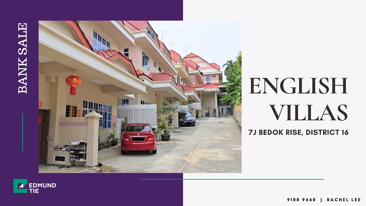 * BANK SALE * ENGLISH VILLAS, Bedok Rise, D16 - Freehold, 2½-storey strata-titled semi-detached