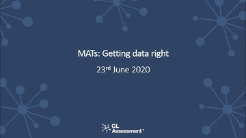 MATs: Getting data right I Webinar