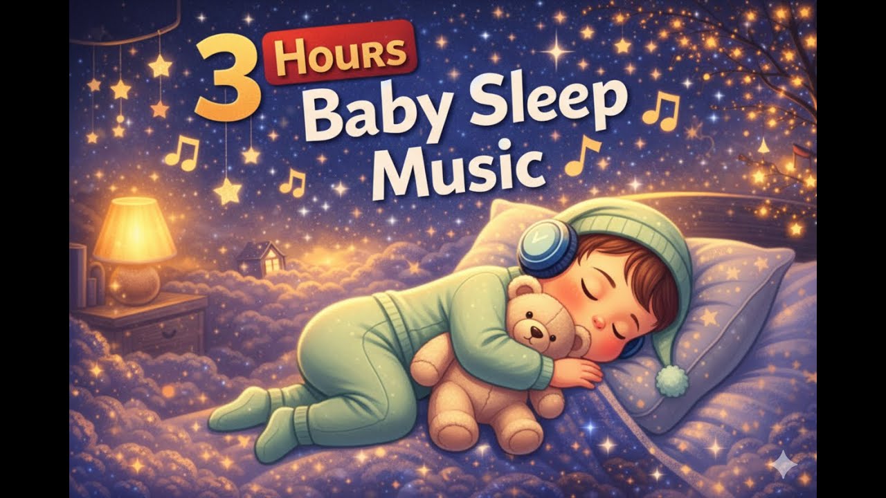 3 Hours of Baby Sleep Music 💤 Calm & Soothing Sounds
