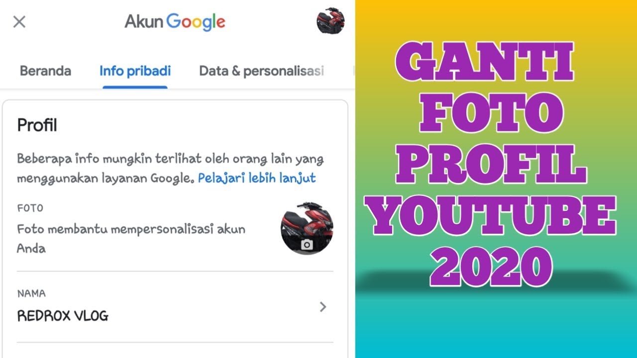 Cara Ganti foto Profil Youtube|Terbaru 2020 - YouTube