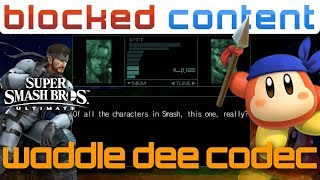 BANDANA WADDLE DEE vs Snake CODEC Conversation (Super Smash Bros. Ultimate)