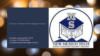 Lecture 2 Phases of Design Process