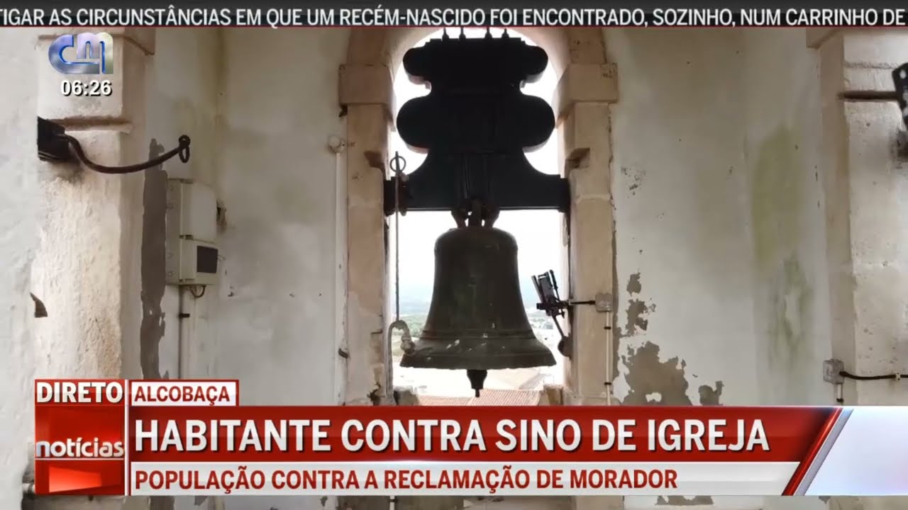 Maio2022-Habitante limita toques de sino de igreja de Turquel