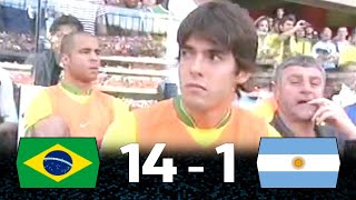 Kaka, Ronaldinho And Neymar Destroyed Argentina For 20 Years : Brazil vs Argentina by LDX 22,535 views 8 months ago 18 minutes