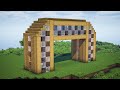 Minecraft | How to build a modern wooden house | CODE: #7