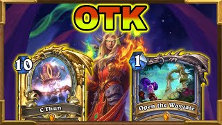 OTK C'Thun Mage With Kael'thas | More Than 30 Spells Played In One Turn In Wild  | Hearthstone