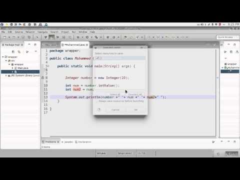 162 java Wrapper Class primitive Object تحويل من كائن الى بدائي