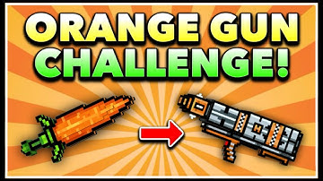 Pixel Gun 3D - Orange Gun Game Challenge! (Using ALL Orange Weapons)