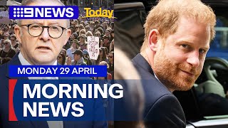 Prime Minister Declares A National Crisis Prince Harry To Return To The Uk 9 News Australia